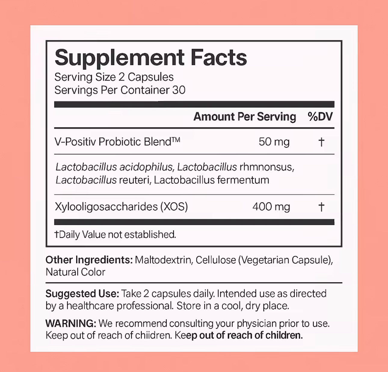 Vaginal Health Supplement - Promote Healthy Vaginal Odor & Vaginal Flora