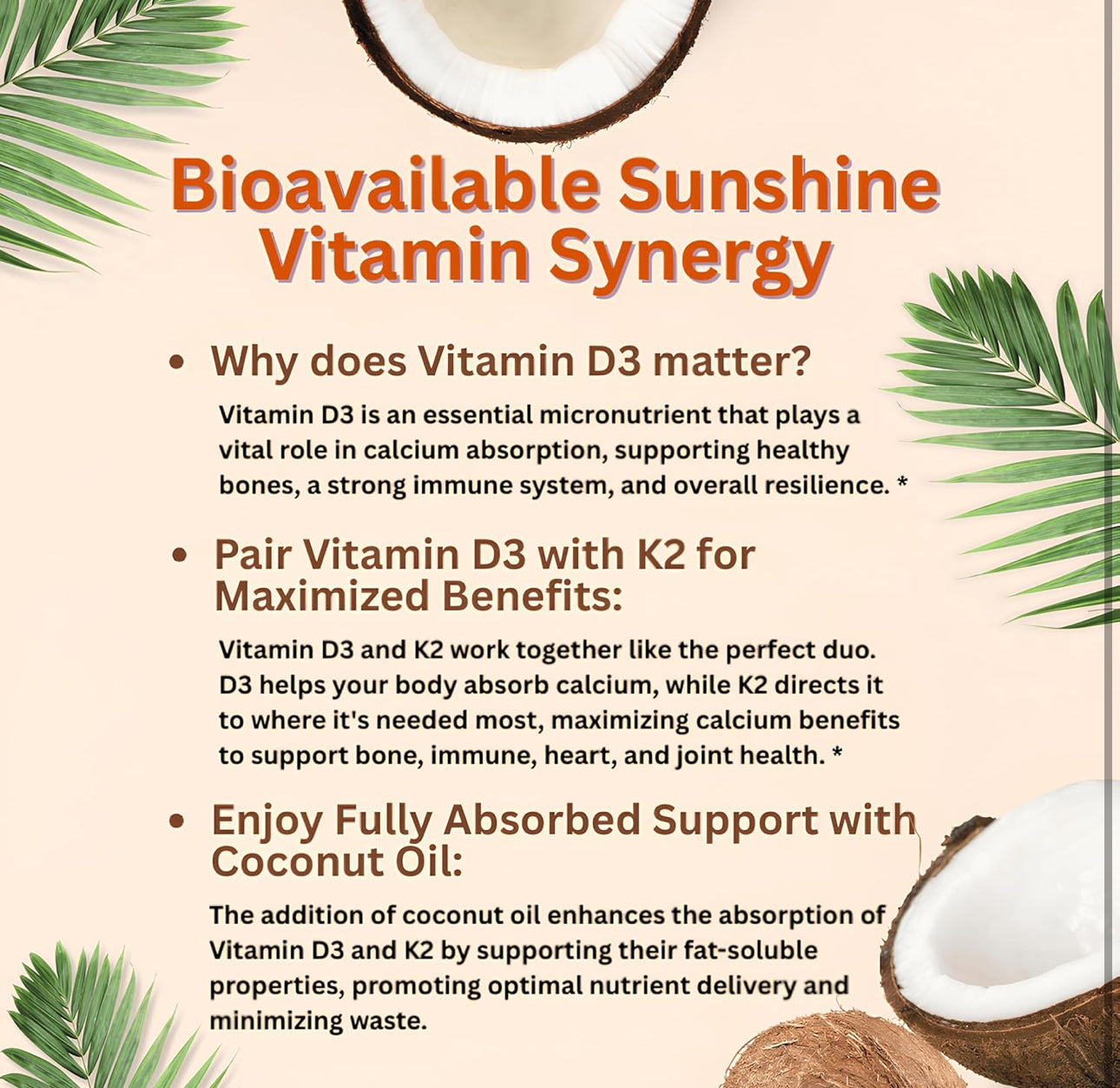 Vitamin D3 10000 IU + K2 MK-7 200mcg, 300 softgels