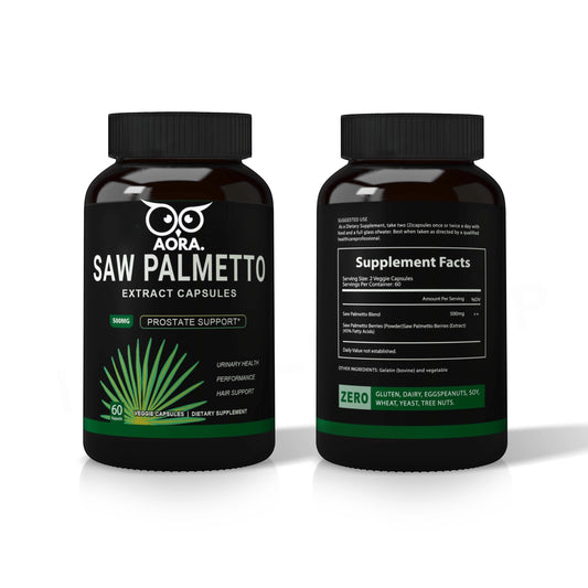 Premium Organic Saw Palmetto Supplement – For Hair & Prostate Health